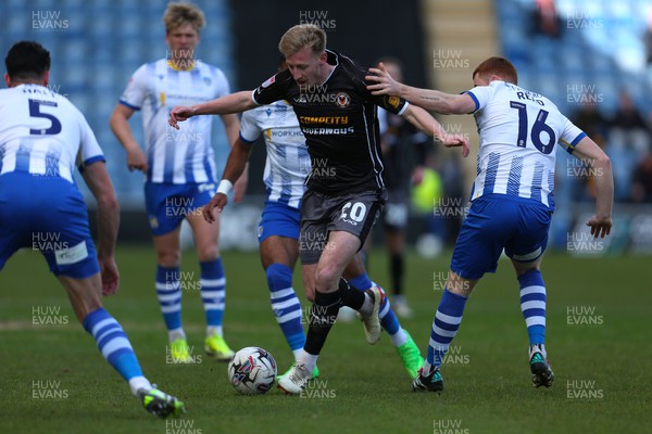 290324 - Colchester United v Newport County - Sky Bet League 2 - Harry Charsley of Newport County in action