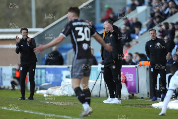 290324 - Colchester United v Newport County - Sky Bet League 2 - Disappointed Manager Graham Coughlan