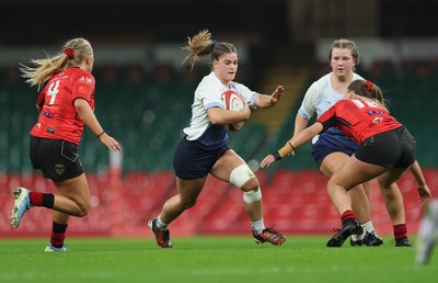101225 - Coleg Gwent v Llandovery College Welsh Schools and Colleges Girls U18 Final - Ffion Tune of Llandovery College charges forward