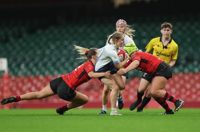 101225 - Coleg Gwent v Llandovery College Welsh Schools and Colleges Girls U18 Final - Breannagh Davidson of Llandovery College charges forward