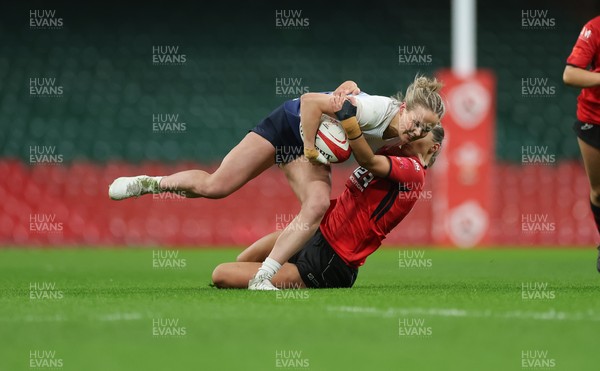 101225 - Coleg Gwent v Llandovery College Welsh Schools and Colleges Girls U18 Final - Beatrice Morgan of Llandovery College looks to break away