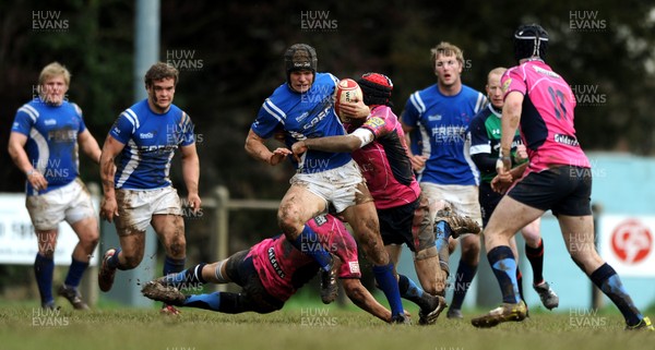 180412 - Coleg Morgannwg v Bridgend College - WRU College League -Simon Pring of Bridgend College