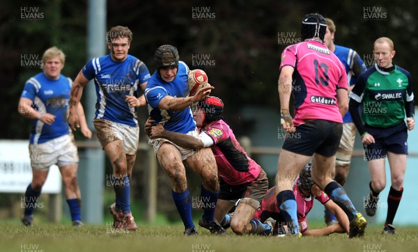 180412 - Coleg Morgannwg v Bridgend College - WRU College League -Simon Pring of Bridgend College