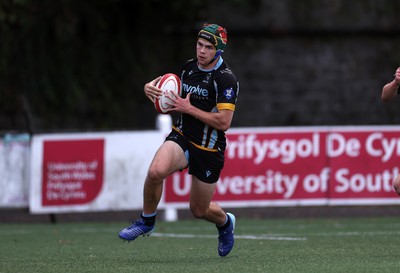 300926 - Coleg y Cymoedd v Whitchurch High School - Welsh Schools and Colleges League - Josh Grayling of Whitchurch scores a try