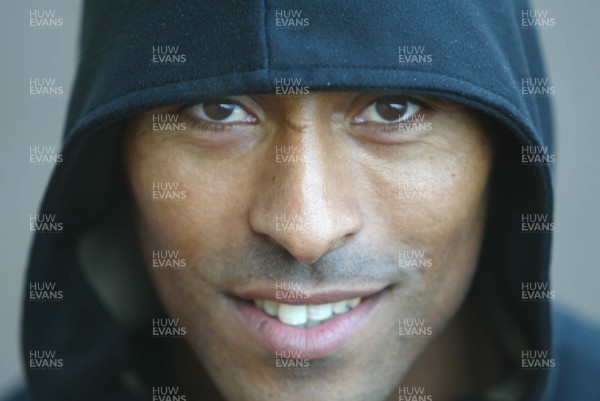 270103 - Athlete Colin Jackson at Leckwith Stadium, Cardiff