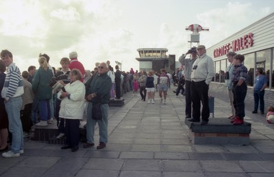 310892 - Picture shows Concorde landing at Cardiff Airport