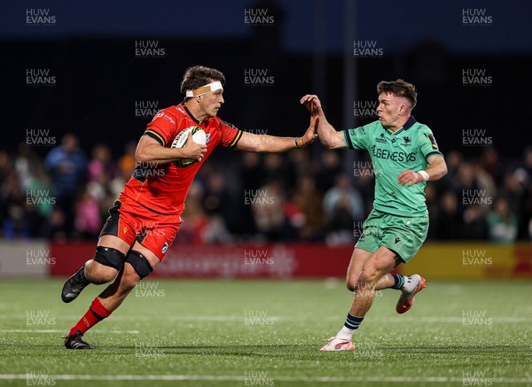 050425 - Connacht v Cardiff Rugby - EPCR Challenge Cup Round of 16 - Teddy Williams of Cardiff Rugby in action against Matthew Devine of Connacht