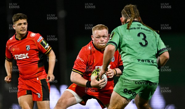 050425 - Connacht v Cardiff Rugby - EPCR Challenge Cup Round of 16 - Keiron Assiratti of Cardiff Rugby in action against Finlay Bealham of Connacht
