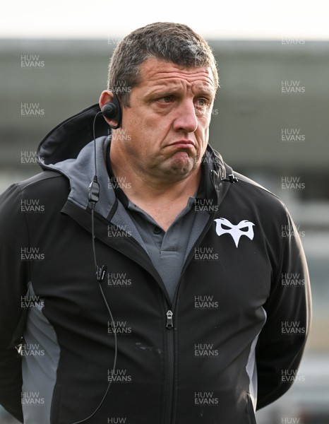 211023 - Connacht v Ospreys - United Rugby Championship - Ospreys head coach Toby Booth after his side's defeat