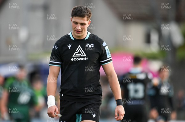 211023 - Connacht v Ospreys - United Rugby Championship - Max Nagy of Ospreys dejected after his side's defeat
