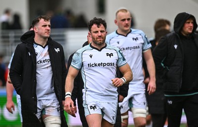 280326 - Connacht Rugby v Ospreys, United Rugby Championship - Luke Morgan of Ospreys at the end of the match