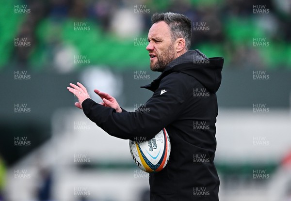 280326 - Connacht Rugby v Ospreys, United Rugby Championship - Ospreys head coach Mark Jones ahead of the match