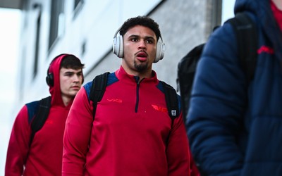 130326 - Connacht v Scarlets - United Rugby Championship - Dan Davis of Scarlets before the United Rugby Championship match