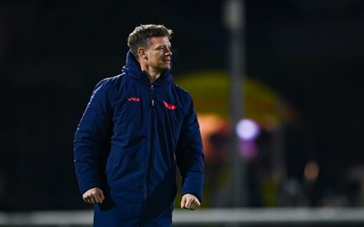 130326 - Connacht v Scarlets - United Rugby Championship - Scarlets head coach Dwayne Peel before the United Rugby Championship match