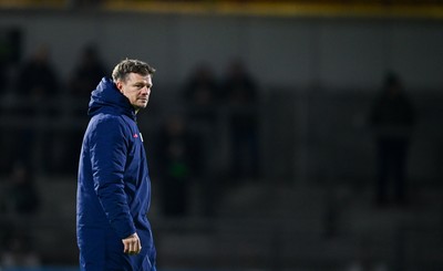 130326 - Connacht v Scarlets - United Rugby Championship - Scarlets head coach Dwayne Peel before the United Rugby Championship match