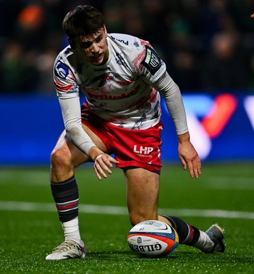 130326 - Connacht v Scarlets - United Rugby Championship - Ioan Jones of Scarlets celebrates after scoring his side's second try