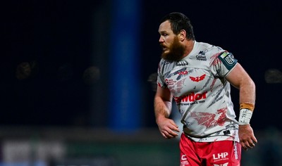 130326 - Connacht v Scarlets - United Rugby Championship - Marnus van der Merwe of Scarlets