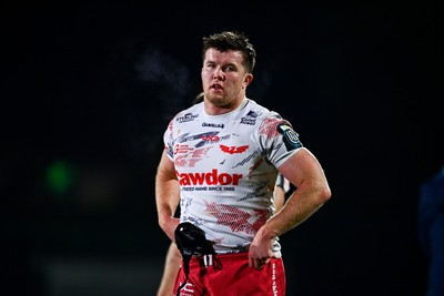 130326 - Connacht v Scarlets - United Rugby Championship - Jac Price of Scarlets after the match