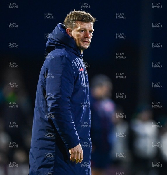 130326 - Connacht v Scarlets - United Rugby Championship - Scarlets head coach Dwayne Peel before the United Rugby Championship match