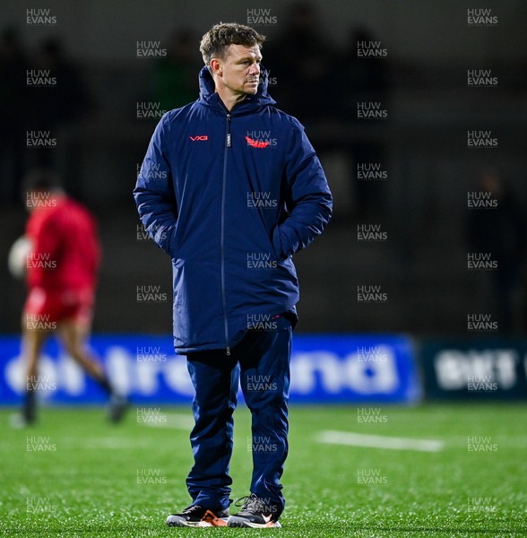 130326 - Connacht v Scarlets - United Rugby Championship - Scarlets head coach Dwayne Peel before the United Rugby Championship match