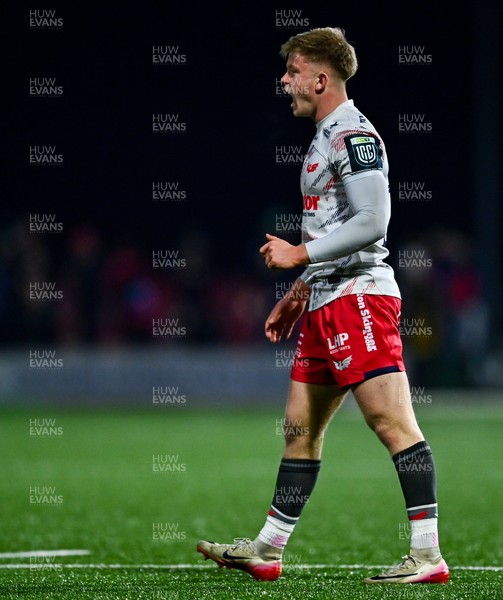 130326 - Connacht v Scarlets - United Rugby Championship - Archie Hughes of Scarlets