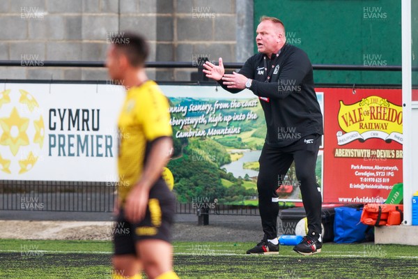 070721 - Connah's Quay Nomads v FC Alashkert - UEFA Champions League First Qualifying Round First Leg - Connah’s Quay Nomads manager Andy Morrison reacts on the touchline