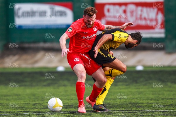 070721 - Connah's Quay Nomads v FC Alashkert - UEFA Champions League First Qualifying Round First Leg - Craig Curran (19) of Connah’s Quay Nomads battles for the ball
