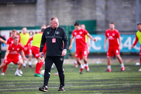 070721 - Connah's Quay Nomads v FC Alashkert - UEFA Champions League First Qualifying Round First Leg - Connah’s Quay Nomads manager Andy Morrison before the match