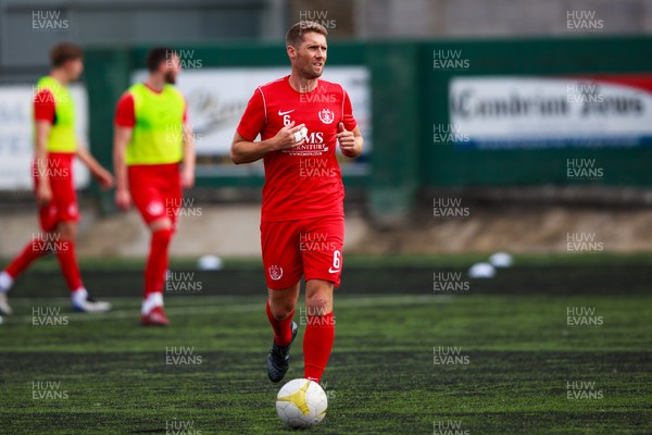 070721 - Connah's Quay Nomads v FC Alashkert - UEFA Champions League First Qualifying Round First Leg - Danny Harrison (6) of Connah’s Quay Nomads warms up before the match
