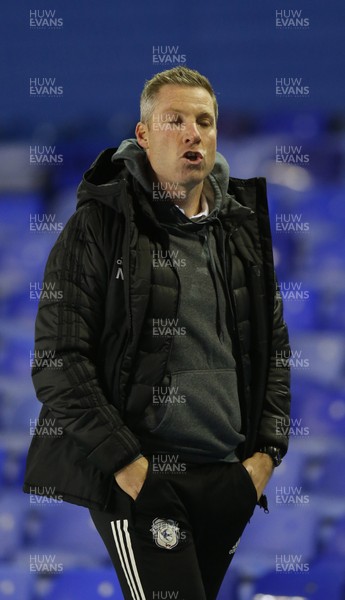 201020 - Coventry City v Cardiff City - Sky Bet Championship - Manager Neil Harris of Cardiff walks off the pitch at full time 