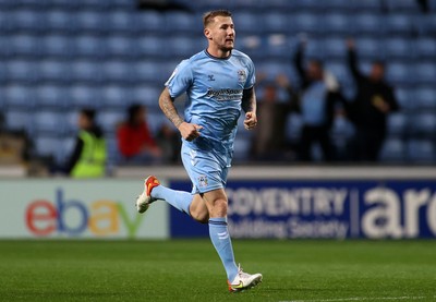 021121 - Coventry City v Swansea City - SkyBet Championship - Kyle McFadzean of Coventry City after scoring a goal