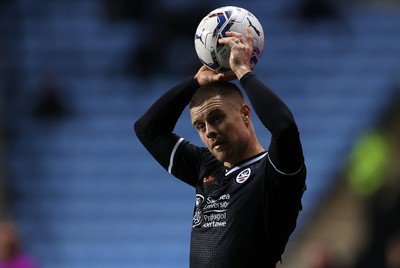 021121 - Coventry City v Swansea City - SkyBet Championship - Jake Bidwell of Swansea City