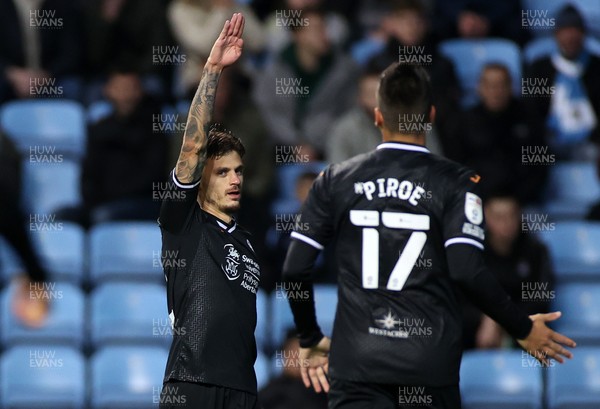021121 - Coventry City v Swansea City - SkyBet Championship - Jamie Paterson of Swansea City celebrates scoring a goal