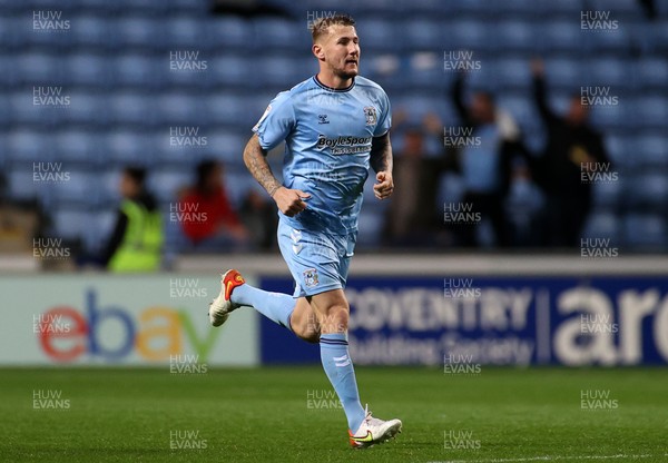 021121 - Coventry City v Swansea City - SkyBet Championship - Kyle McFadzean of Coventry City after scoring a goal