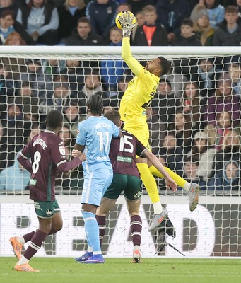 261225 - Coventry City v Swansea City - Sky Bet Championship - Goalkeeper Lawrence Vigouroux of Swansea makes a save in the 2nd half