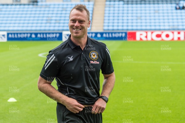 190817 - Coventry City v Newport County - Sky Bet League 2 - Newport County manager Michael Flynn arrives at the Ricoh Arena