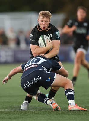 040926 - Coventry RFC v Ospreys, Pre-season Friendly - Jack Hoskins of Ospreys takes on Bruce Houston of Coventry
