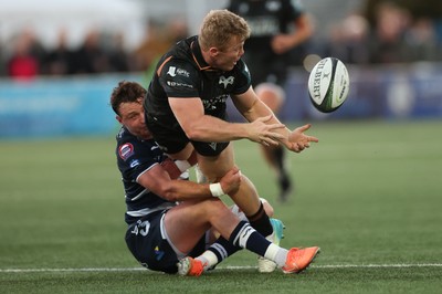 040926 - Coventry RFC v Ospreys, Pre-season Friendly - Jack Hoskins of Ospreys takes on Bruce Houston of Coventry