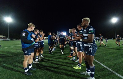 040926 - Coventry RFC v Ospreys, Pre-season Friendly - Players shake hands at the end of the match