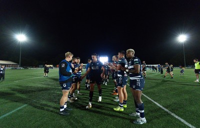 040926 - Coventry RFC v Ospreys, Pre-season Friendly - Players shake hands at the end of the match