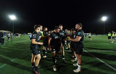 040926 - Coventry RFC v Ospreys, Pre-season Friendly - Players shake hands at the end of the match