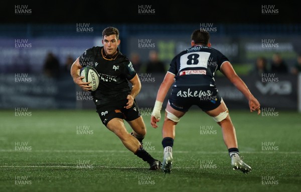 040926 - Coventry RFC v Ospreys, Pre-season Friendly - Lawson Creighton of Ospreys takes on Rhys Tait of Coventry