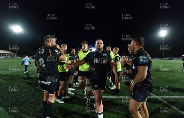 040926 - Coventry RFC v Ospreys, Pre-season Friendly - Players shake hands at the end of the match