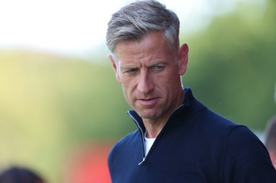 080825 - Crawley Town v Newport County, EFL Sky Bet League 2 - Newport County head coach David Hughes