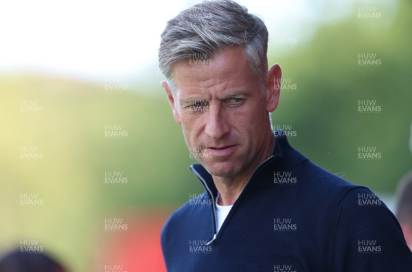 080825 - Crawley Town v Newport County, EFL Sky Bet League 2 - Newport County head coach David Hughes