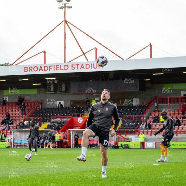 151022 - Crawley Town v Newport County - Sky Bet League 2 - Scot Bennett of Newport County warms up