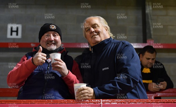 231121 - Crawley Town v Newport County - Sky Bet League 2 - Newport County fans at half time