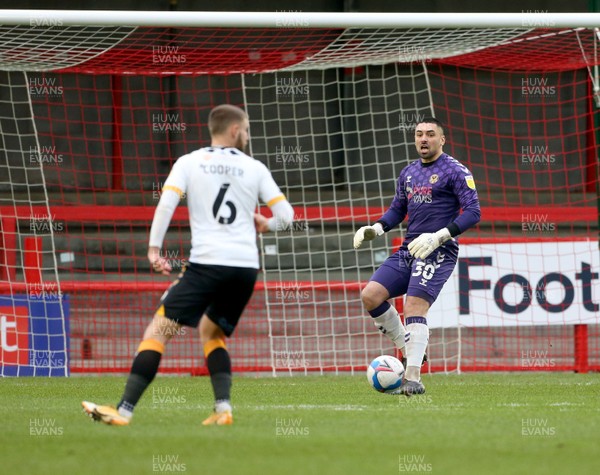 261220 - Crawley Town v Newport County - Sky Bet League 2 - Nick Townsend of Newport County