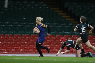 270424 - CRCC Clwb Rygbi Cymry Caerdydd v Old Penarthians RFC - WRU Women’s National Bowl Final - Old Penarthians score a try