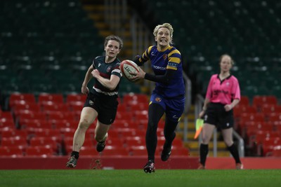 270424 - CRCC Clwb Rygbi Cymry Caerdydd v Old Penarthians RFC - WRU Women’s National Bowl Final - Old Penarthians score a try